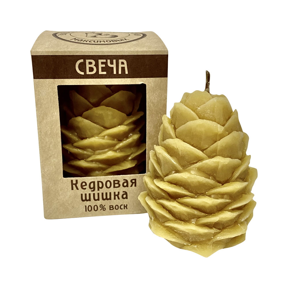 Свеча восковая Кедровая шишка 