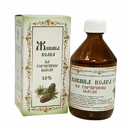 Живица кедра на горчичном масле 10%, 100 мл