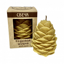 Свеча восковая Кедровая шишка 